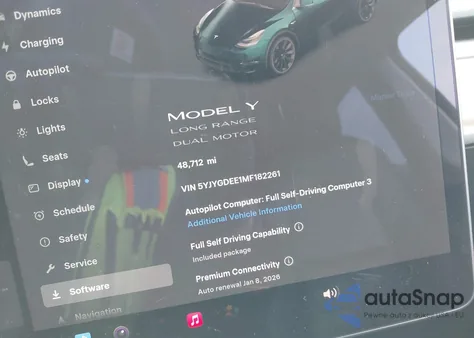 2021 Tesla Model Y Long Range Dual Motor All-Wheel Drive из США, поврежденный, VIN 5YJYGDEE1MF182261